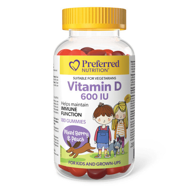 VITAMIN D 600IU FOR KIDS 180 GUMMIES