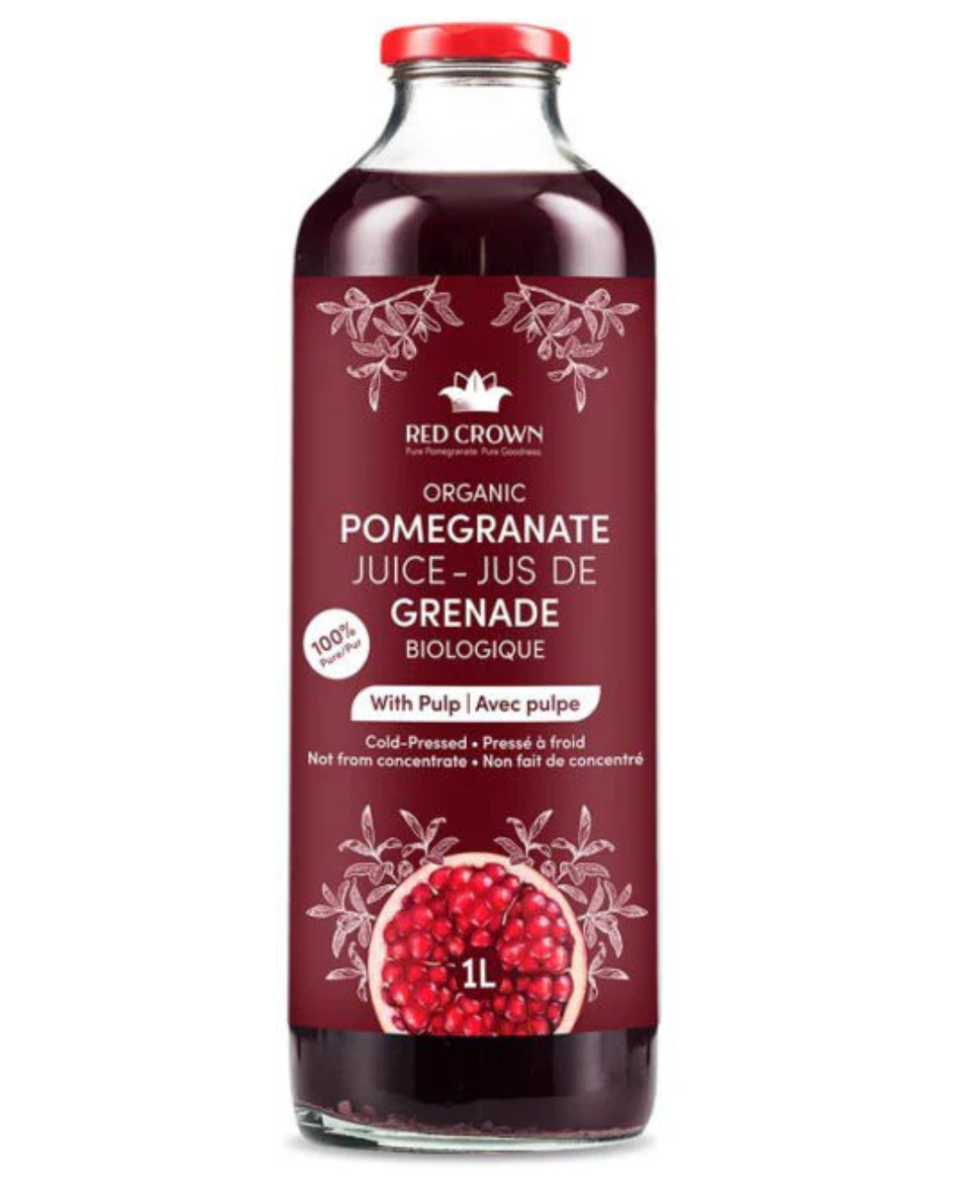 ORGANIC POMEGRANATE JUICE (WITH PULP) 1L