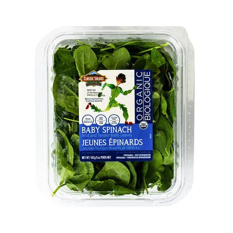 ORGANIC BABY SPINACH 5OZ