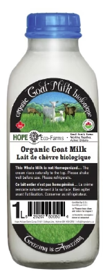 ORGANIC GOAT MILK (GLASS) 1L