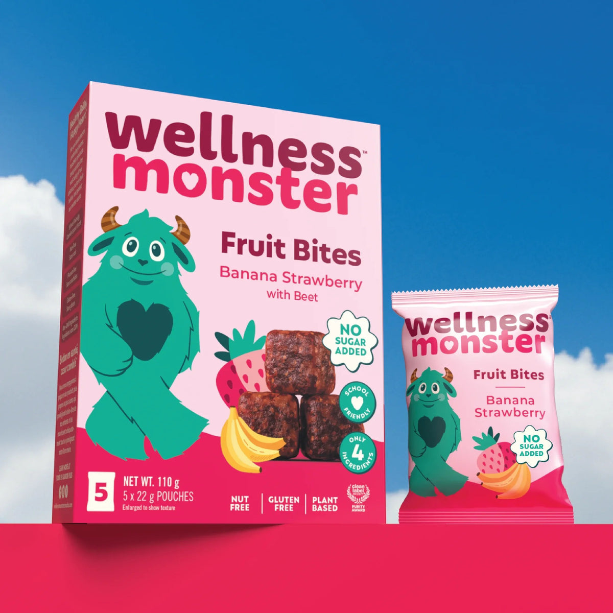 FRUIT BITES BANANA STRAWBERRY 5PK