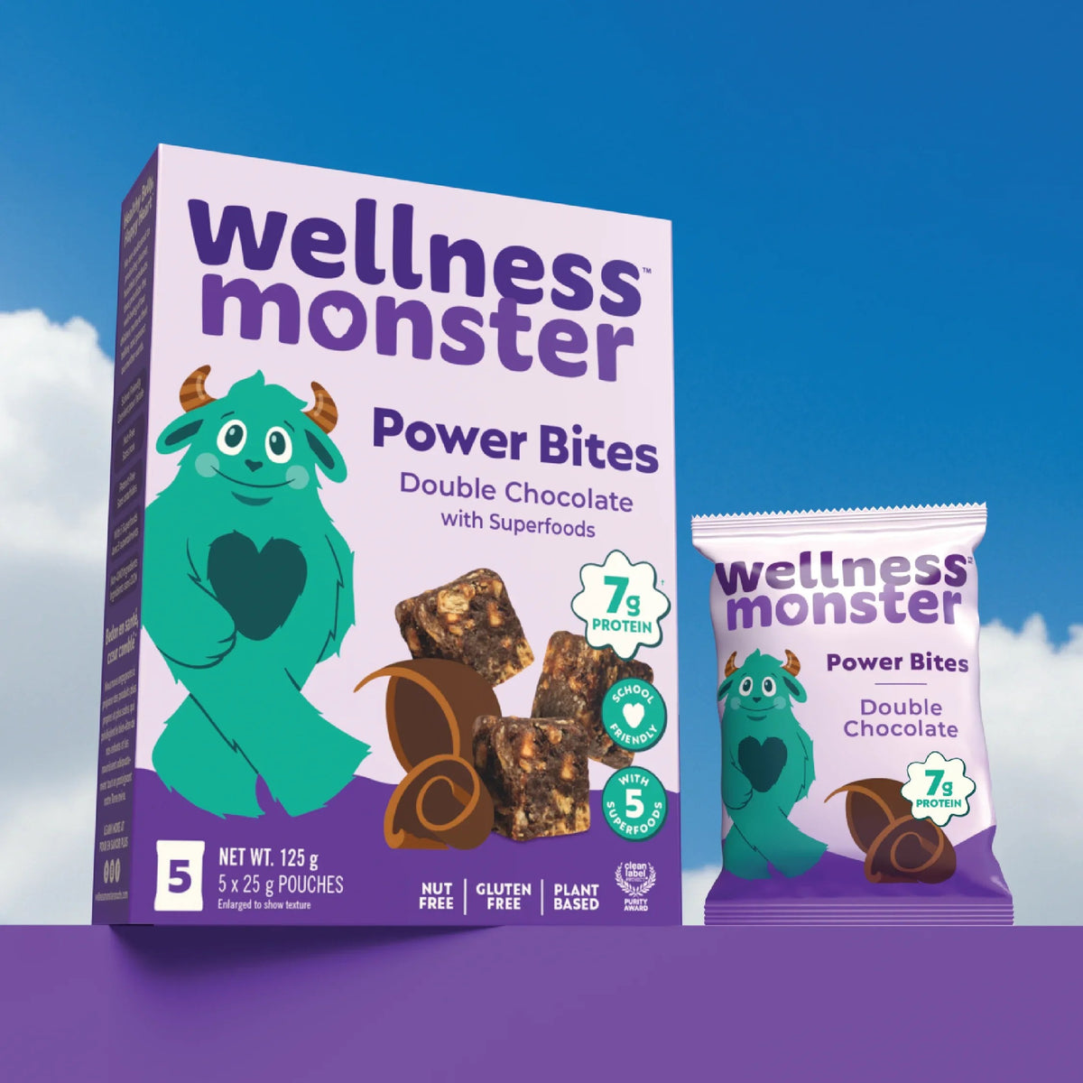 POWER BITES DOUBLE CHOCOLATE 5PK