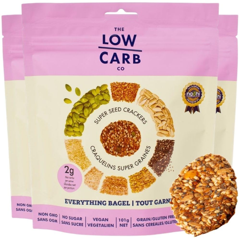 KETO SEED CRACKERS EVERYTHING BAGEL