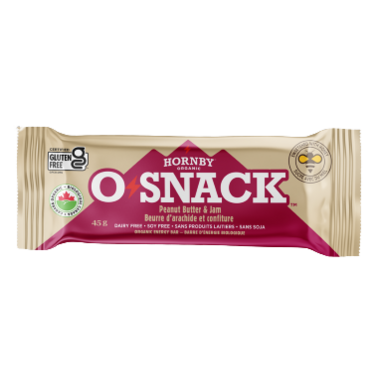 O'SNACK ORGANIC PEANUT BUTTER & JAM BAR 43G