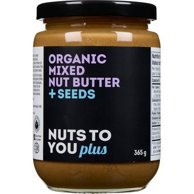 ORGANIC MIXED NUT BUTTER + SEEDS 365G