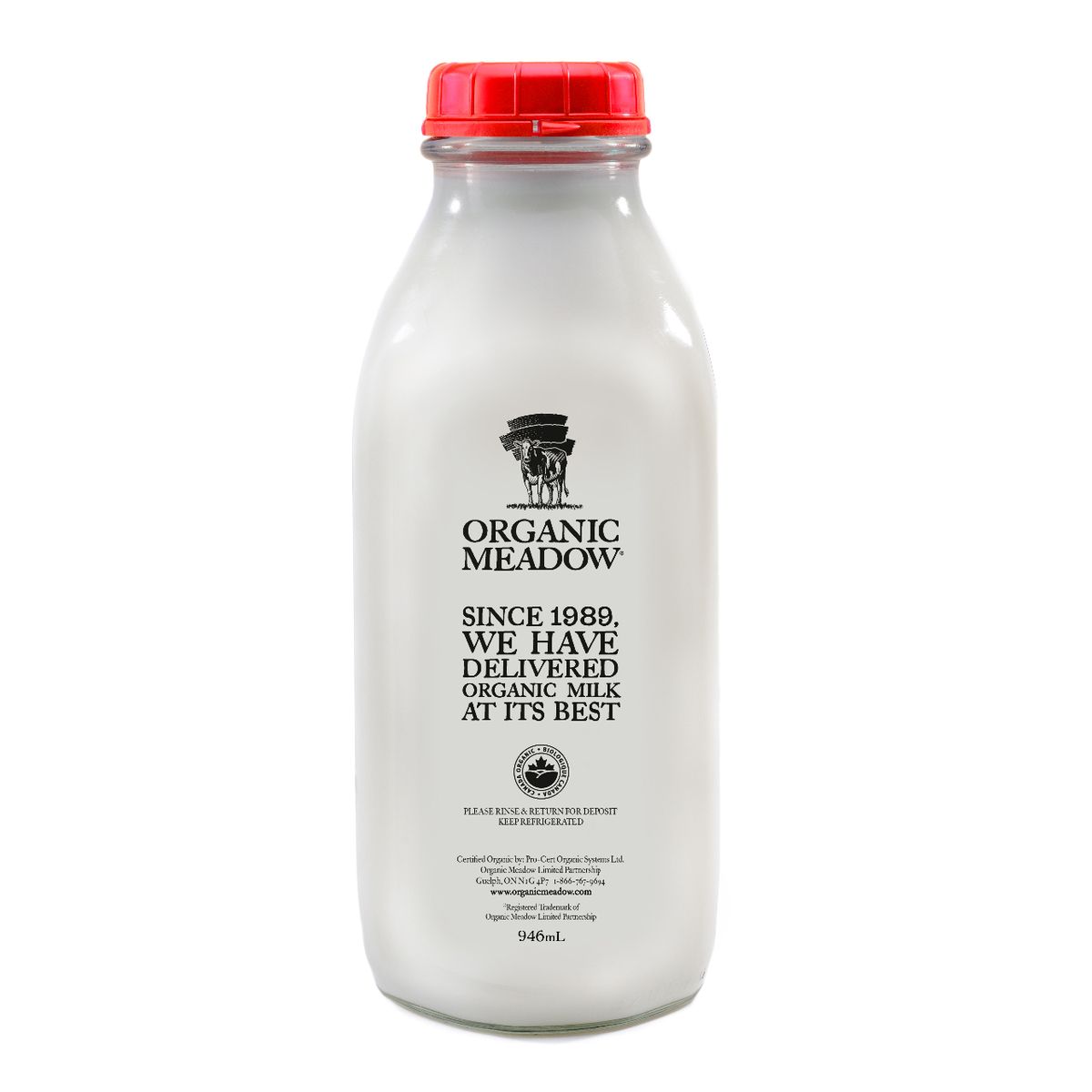 ORGANIC MILK 3.8% (GLASS) 1L