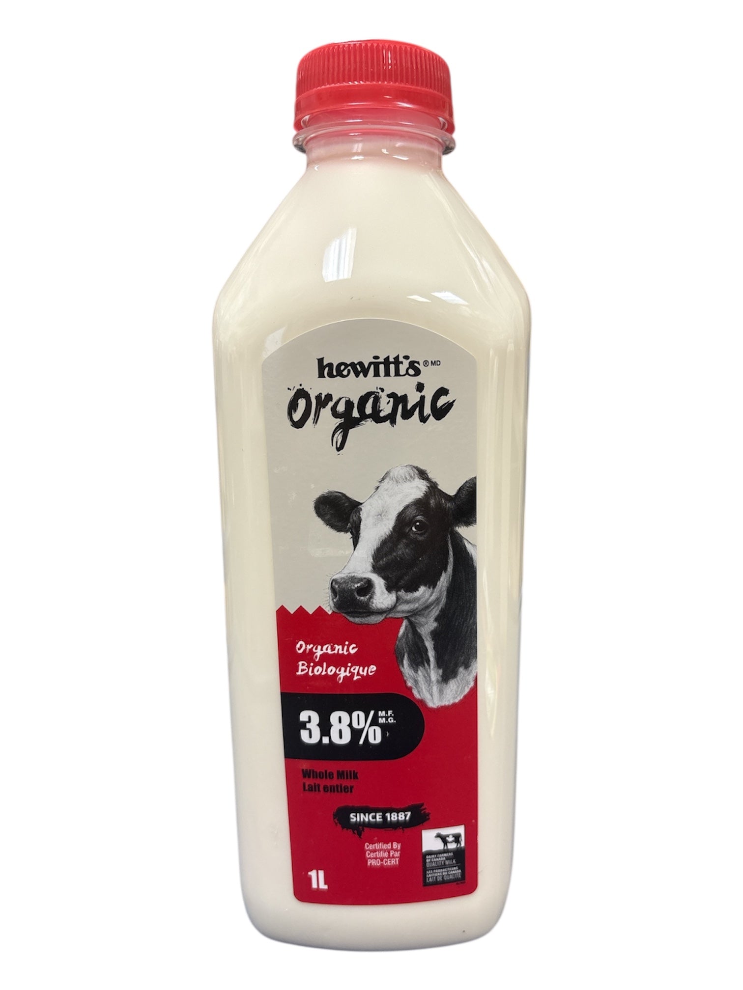 ORGANIC MILK 3.8% 1L