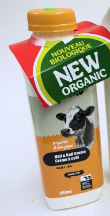 ORGANIC 10% CREAM (HALF & HALF) 500ML