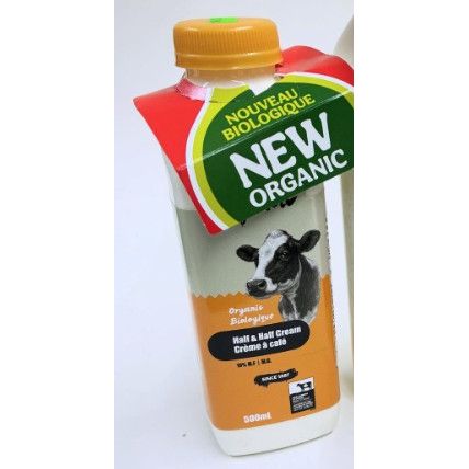ORGANIC 10% CREAM (HALF & HALF) 500ML