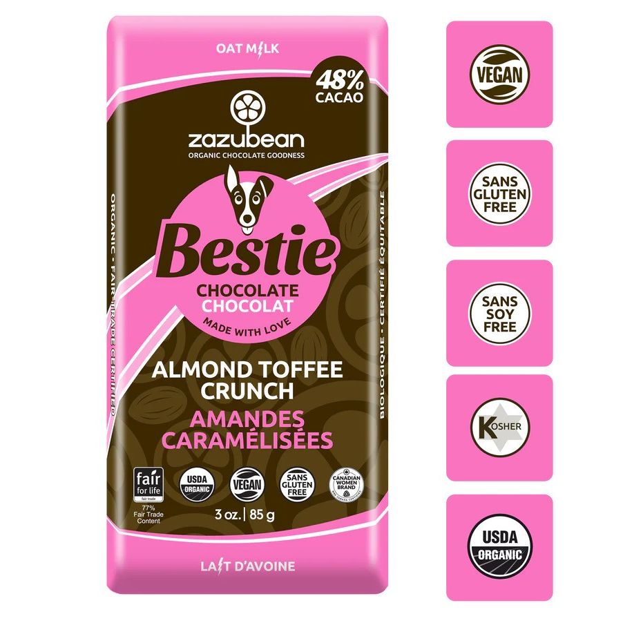 BESTIE ALMOND TOFFEE CRUNCH CHOCOLATE BAR