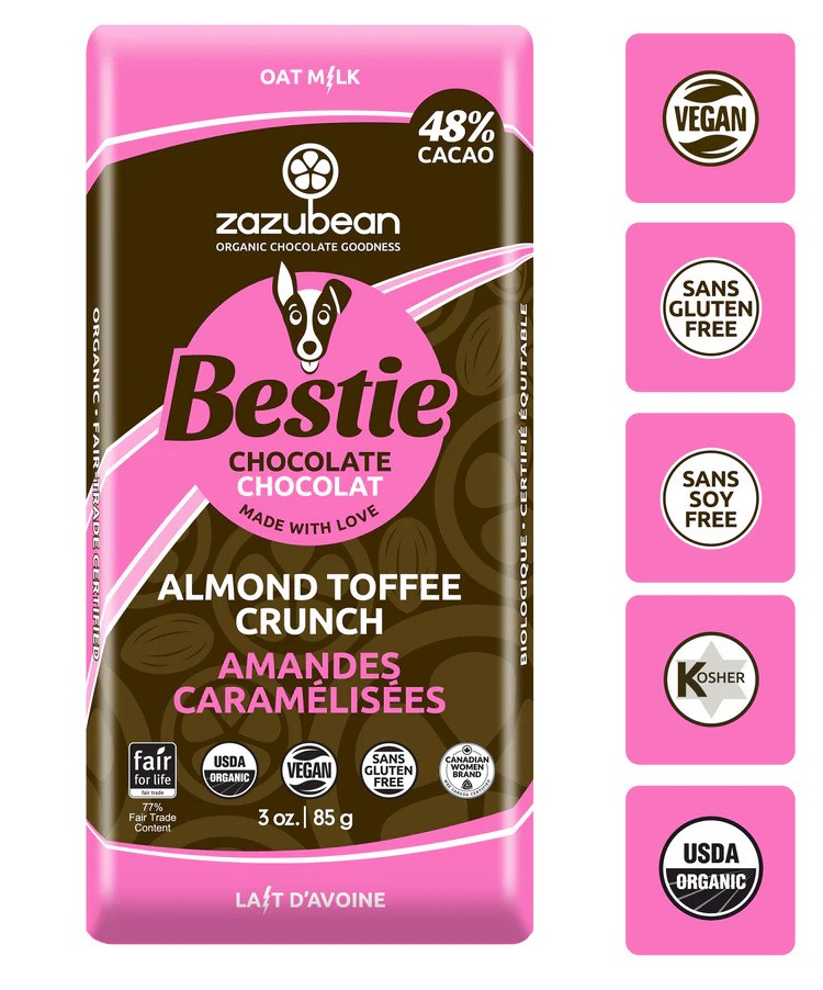 BESTIE ALMOND TOFFEE CRUNCH CHOCOLATE BAR