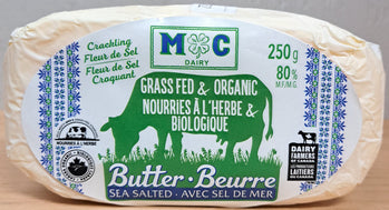 ORGANIC GRASS-FED BUTTER SALTED 250G