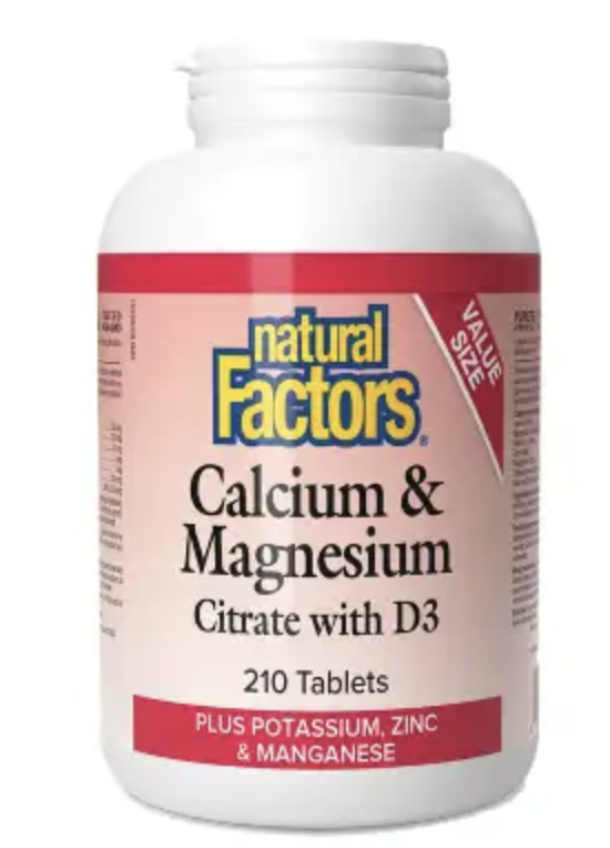 CALCIUM & MAGNESIUM CITRATE + D BONUS 210T