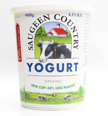 ORGANIC PLAIN YOGURT 908G