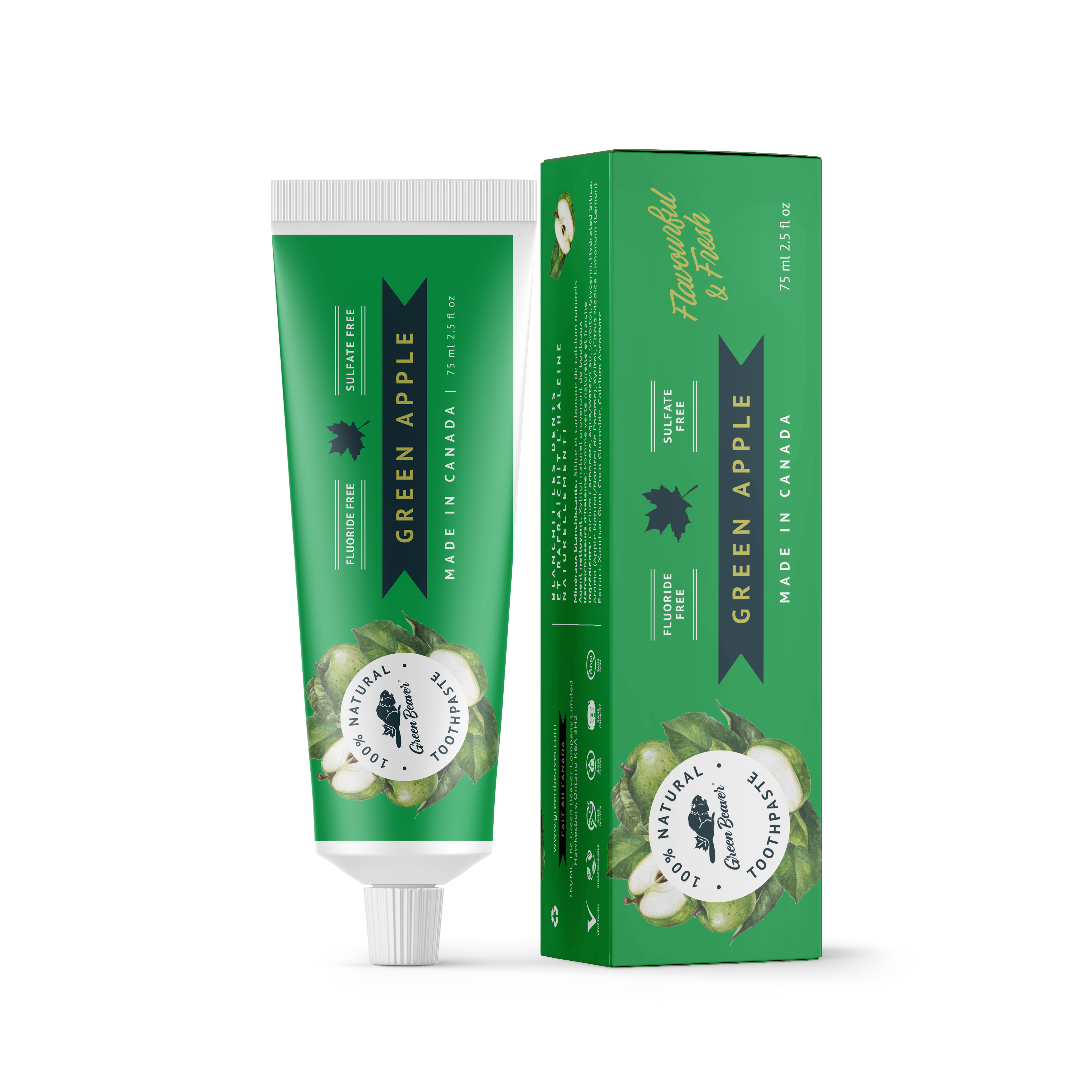 GREEN APPLE NATURAL TOOTHPASTE 75M