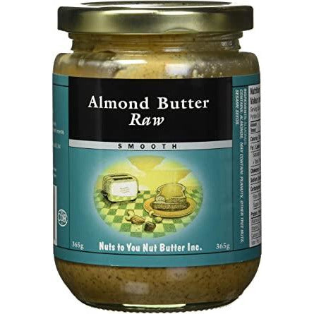 RAW ALMOND BUTTER SMOOTH 365G