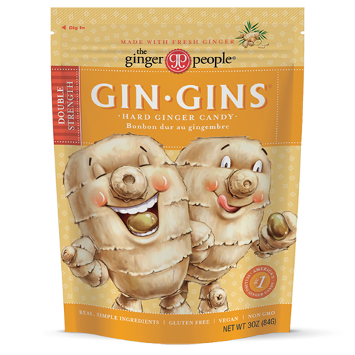 GIN GINS DOUBLE STRENGTH HARD GINGER CANDY 84G