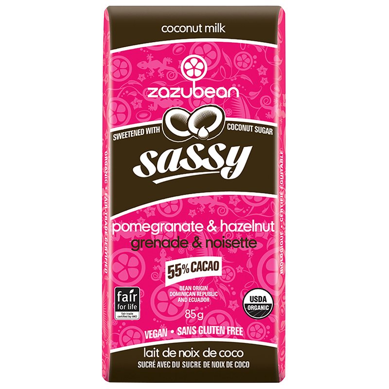 SASSY POMEGRANATE & HAZELNUT CHOCOLATE BAR