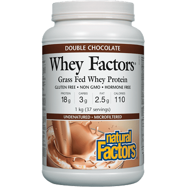 WHEY FACTORS GRASS FED WHEY PROTEIN DOUBLE CHOCOLATE 1KG