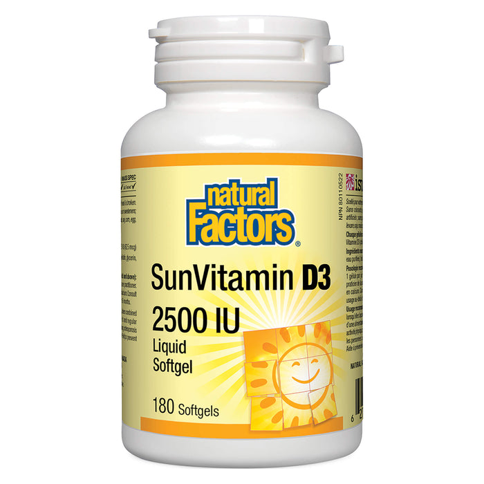 SUNVITAMIN D3 2500IU 180SG