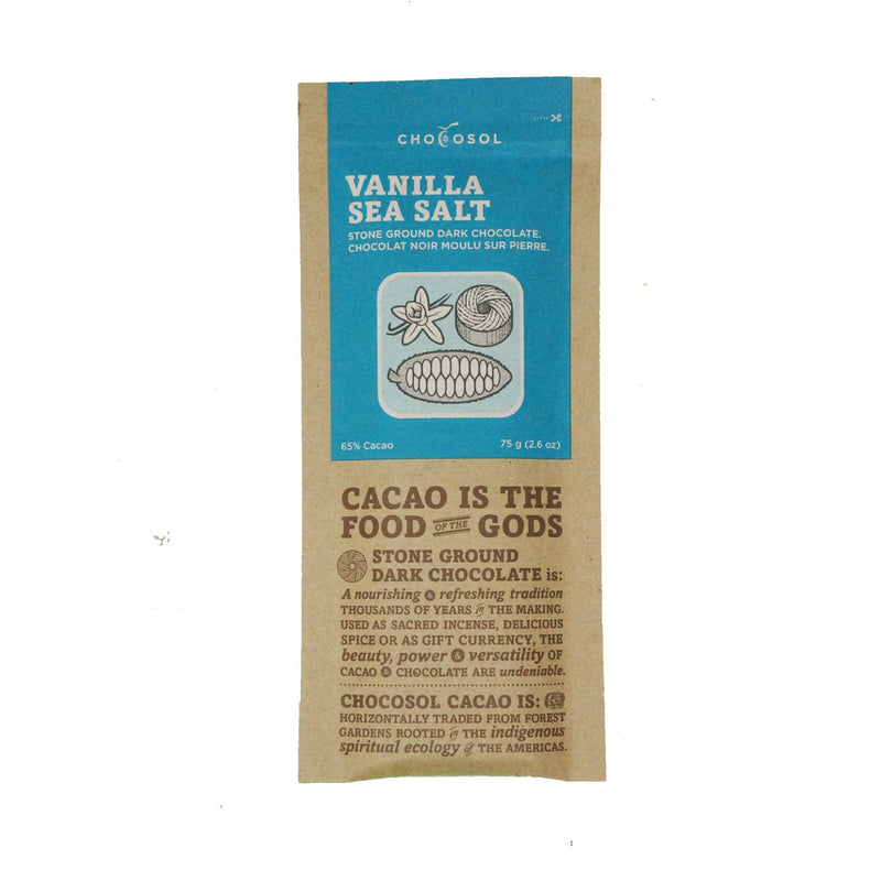 VANILLA SEA SALT DARK CHOCOLATE BAR