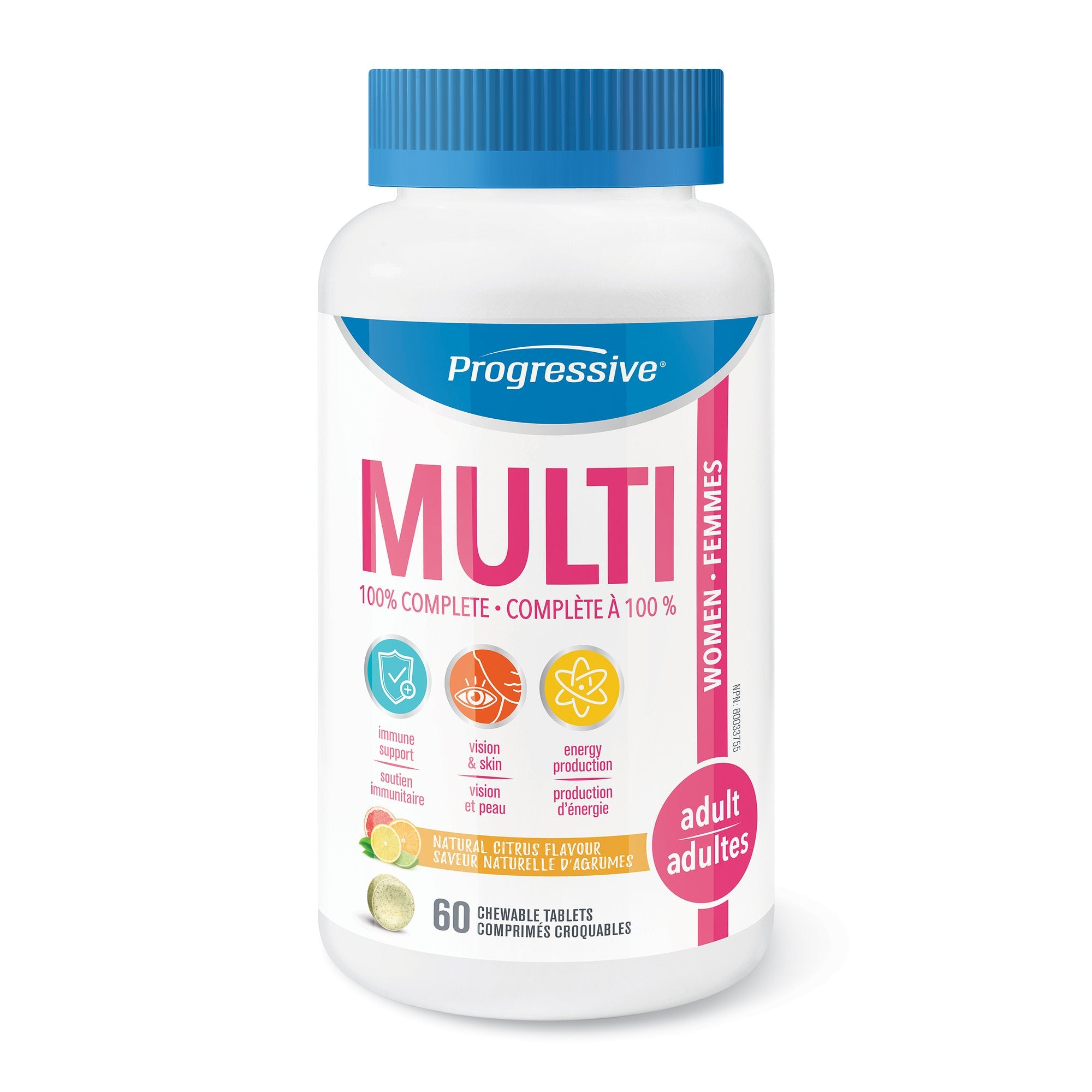 CHEWABLE MULTIVITAMIN ADULT WOMEN 60T