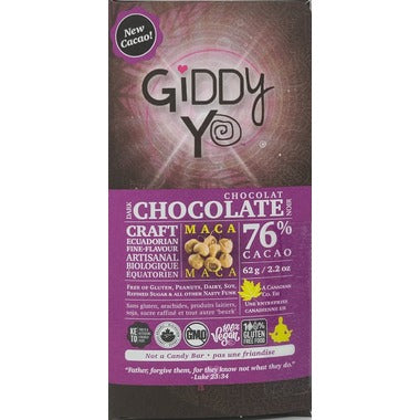 MACA 76% DARK CHOCOLATE BAR
