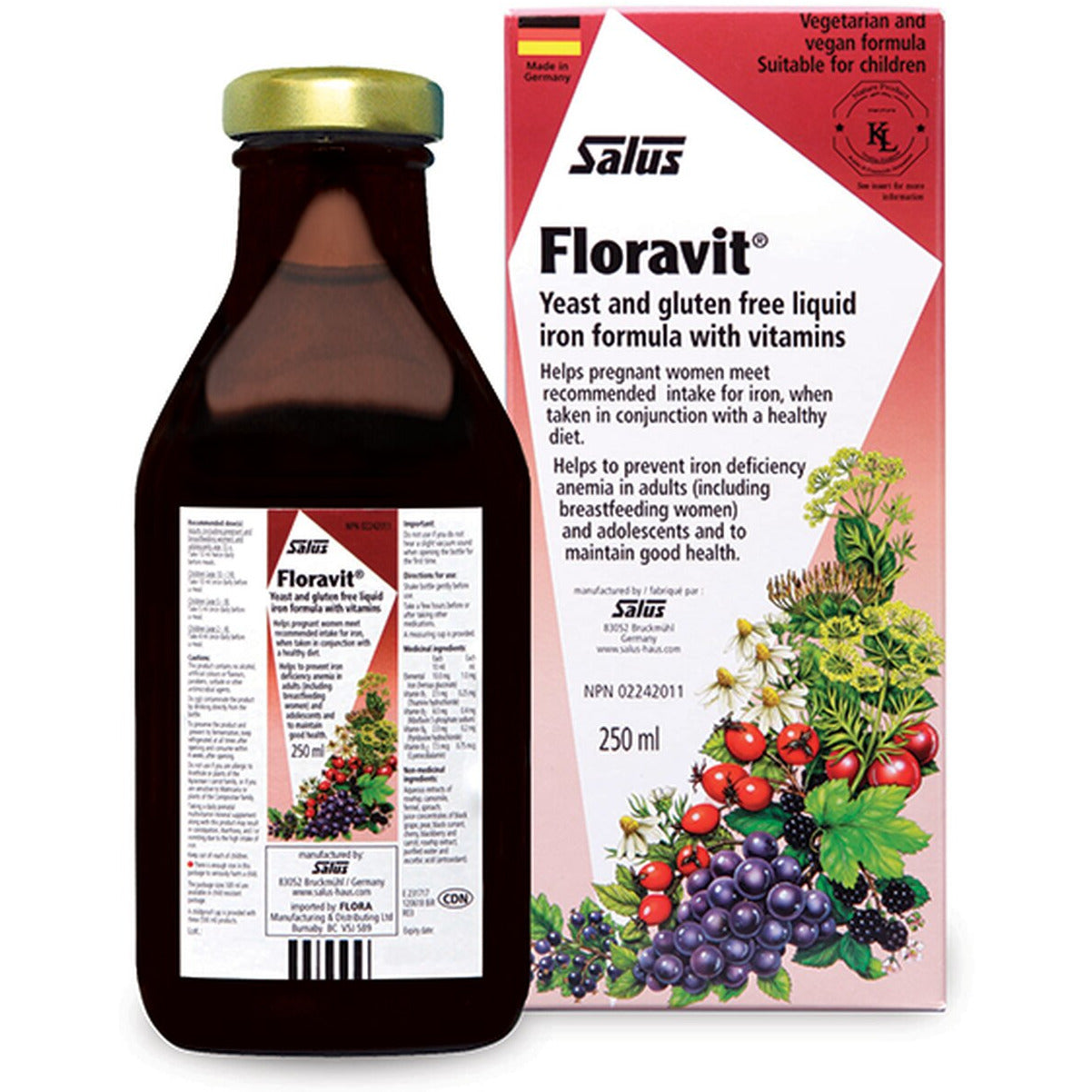 FLORAVIT LIQUID IRON 250ML