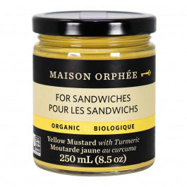 ORGANIC YELLOW MUSTARD WITH TURMERIC 270ML