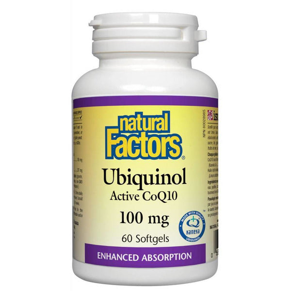 UBIQUINOL ACTIVE COQ10 100MG 60SG