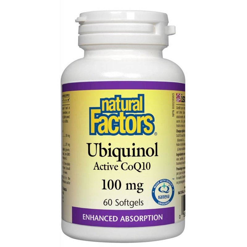 UBIQUINOL ACTIVE COQ10 100MG 60SG